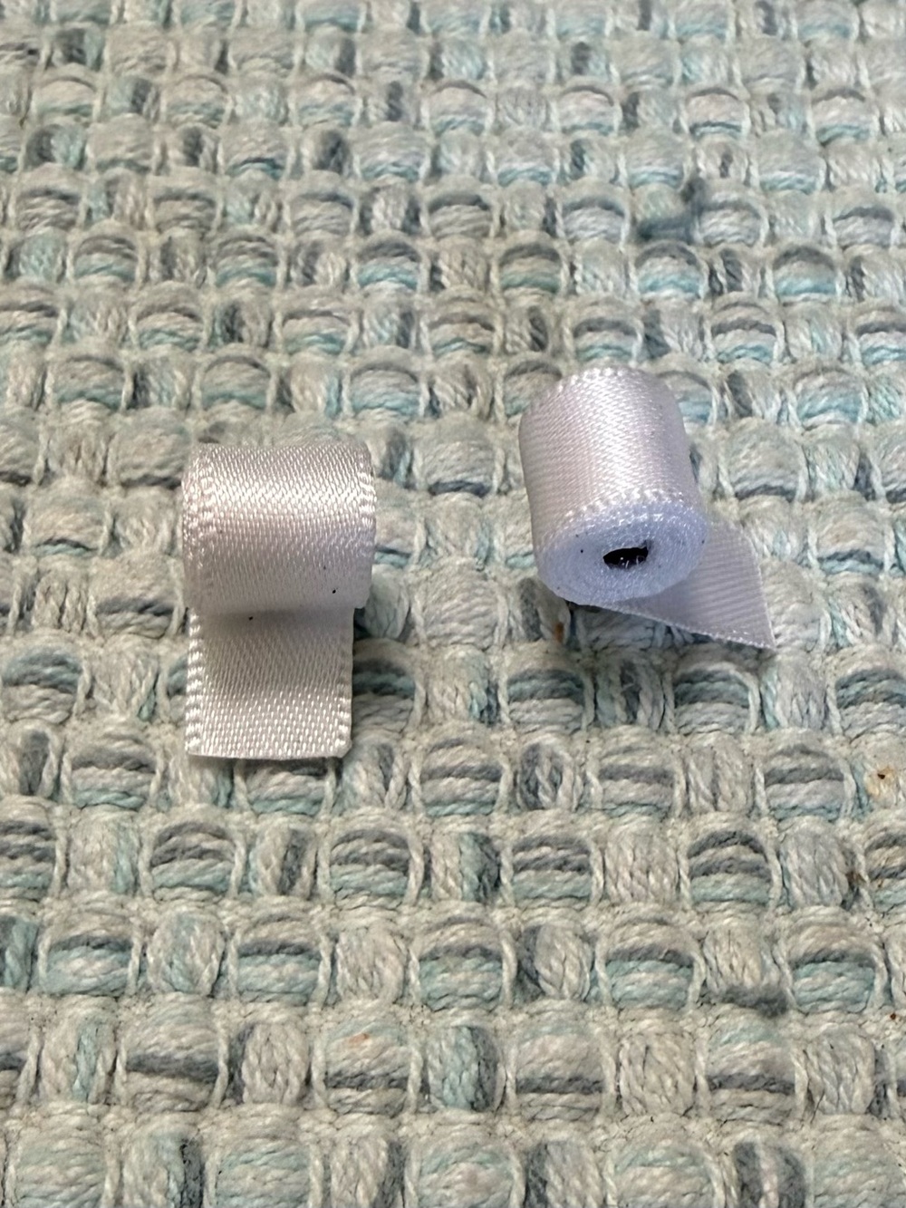 Toilet Paper Satin Earrings.